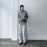 Grey Loop Texture Shirt