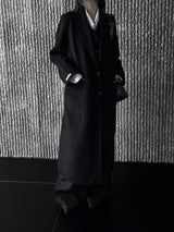 handmade long vest coat