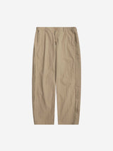 オーセンティックナイロンピンタックストレートパンツ (BEIGE)