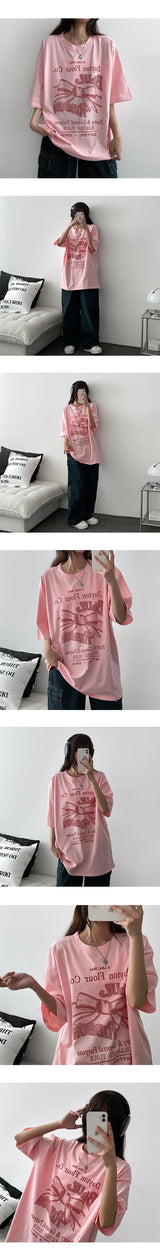 valet ribbon short sleeve T-shirt