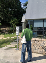 St. カットウォッシングセミバルーンワイドデニムパンツ