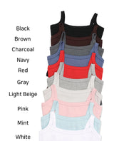 Rael Ribbed Square Neck Slim Sleeveless