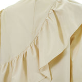 round frill blouse