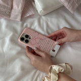 [Mademoment] spring lettering design iphone card case