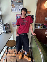 アーカイブユニコーンリンガーショートスリーブ バーガンディー