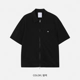 ストリームナイロンショートスリーブジップアップ (2 Colors)