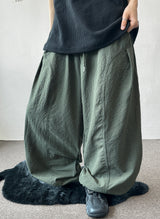 Catch Curve Seersucker Belted Semi-Balloon Pants 4COLOR