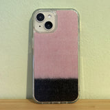 TWO - TONE MOHAIR HARD JELL CASE - PINK