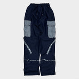 grunge roll-up denim pants_blue
