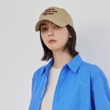 TMV Lettering Ball Cap / Twill Beige