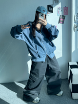 OVER HIP WIDE CARGO PANTS💚🖤🩶 - 3 COLORS
