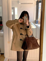 [MADE/3 Ounce Quilted Lining] Keden Wool Buckle Half Coat