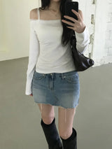 Denim Skirt Pants (one color)