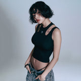 Heart Logo Golji Sleeveless - BLACK