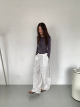 FOLD CARGO WIDE PANTS (5C)