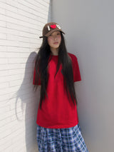 I ♡ U Crochet Cap-Brown