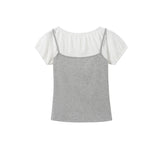 Seren Soft Contrast Layered Top