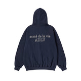 25FW ボーダーラインベーシックロゴフーディー ダークネイビー