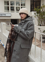 Atelier Hooded Wool Duffle Coat