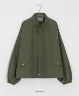 Ranbe Windbreaker Over Bomber Jacket