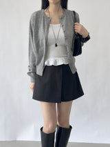 Vigent Wrap Elastic Waist Mini Skirt Pants