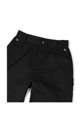 SIDE SNAP BACK LOGO PANTS (BLACK)