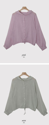 Rare Summer String Hood Blouse, Shirt (5color)