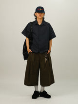 HEAVEN Belt Cotton Bermuda Banding Pants