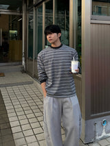 ウォッシュドロングスリーブTシャツ