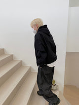Space String ballon denim wide pants 2color