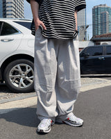 Needle pintuck balloon pants