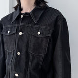 ステッチバックスリットクロップドジャケット