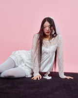 コサージュパフブラウス [IVORY]