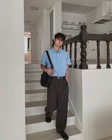Dainel Two-Tuck Wide Slacks