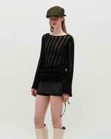 Loose Gauge Knit _ BLACK