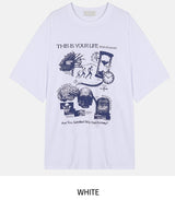 タイムビッグプリントオーバー半袖Tシャツ