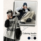[High quality!] Rubber layered hoodie