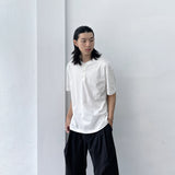 Collarless Henley Tee