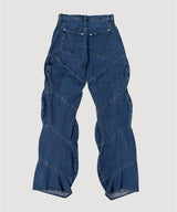SPIRAL DENIM PANTS
