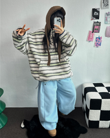 ボスサイズフリーススナップロングパンツ 🧸🩵🤍6カラー