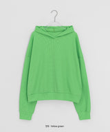 Felpa Waffle Over Hoodie