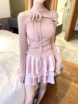 1197. Stay multy strap ribbon off T (4color)