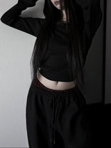 faye off-shoulder hood T (3color)