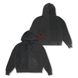 Insideout Docking Pigment Washed Oversized Hoodie Charcoal