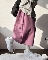 CARPENTER HIP PATCH バルーンワイドバミューダ 🩵🎀🤍🩶🖤5COLOR
