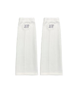 SIGNATURE LOGO LEG WARMERS WHITE