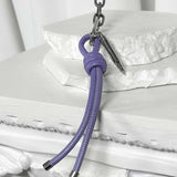 ss-Volume leather rope keyRing_purple