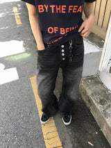 Jeep Button-Fly Curved Pants 2C