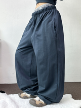HIP PRINTING LETTERING WIDE PANTS 💟💙🩶4COLOR
