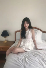 monia punching cotton mini sk